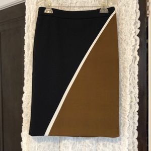 Color blocked Ann Taylor pencil skirt.